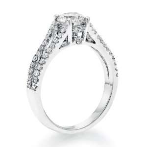 Diamond Engagement Ring in Platinum   IGI Certified, Round, 1.07 Carat 