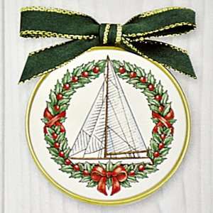  Barlow Designs Classic Ornaments   Sailboat Wreath