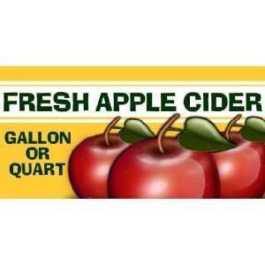   3x6 Vinyl Banner   Cider by the Gallon or the Quart 