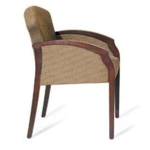  Krug Tusk 1071 CA, Contemporary Guest Side Reception Wood Arm Chair 