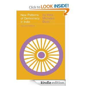 New Patterns of Democracy in India Vera Micheles Dean  