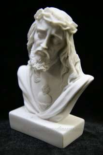 Bust of Jesus Christ Sacred Heart Statue Sculpture  