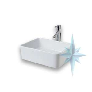  Polaris Sinks W041V White Porcelain Vessel Sink
