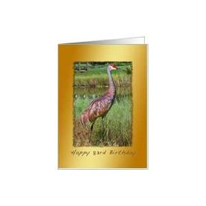  Birthday, 83rd, Sandhill Crane Bird Card Toys & Games