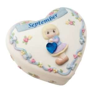  Moments Birthday Heart Covered Box   September