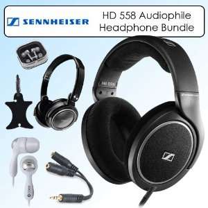  Sennheiser HD 558 Audiophile Headphones Bundle 