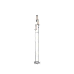 Lite Source LS 8613C/FRO Credence 3 Lite Floor Lamp, Chrome with 