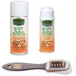 Suede Care Kit Cleaner Protector brush cleaning nubuck  
