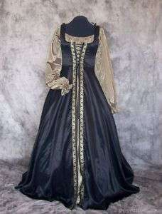 RENAISSANCE MEDIEVAL COSTUME GOWN DRESS WENCH NOBLE SCA  