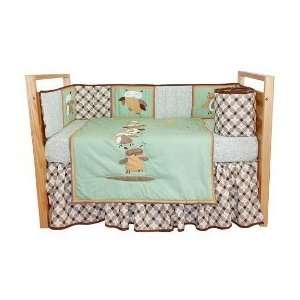   Tadpoles Owls 5 Piece Crib Ensemble with 2 Sheets Crib Bedding Baby