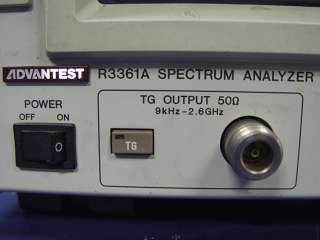 Advantest Spectrum Analyzer 9kHz   2.6GHz 50Ohm R3361A  