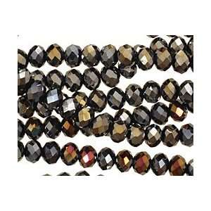   Hematite Crystal Faceted Rondelle 6mm Beads Arts, Crafts & Sewing