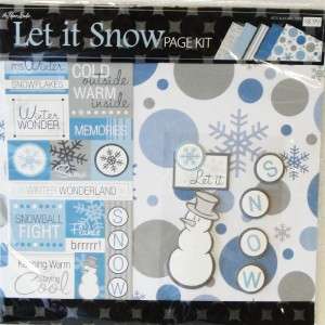 The Paper Studio Christmas LOT Page Kit Stickers 12x12 Paper Cardstock 