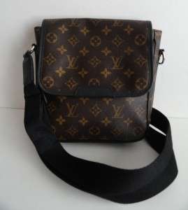   Louis Vuitton Monogram Macassar Bass PM Messenger Bag Handbag  