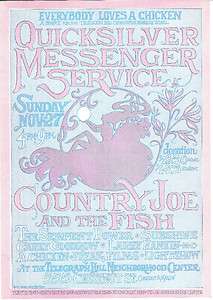 Quicksilver Messenger Service, Country Joe & the Fish original 1966 