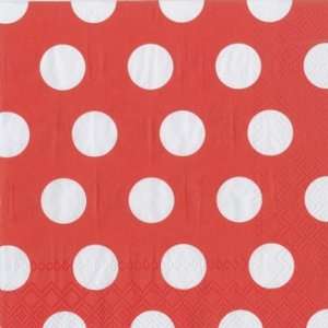 Big Dots Red Apple Lunch Napkin
