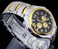 Golden Luxury Style Mens Metal Quartz Wrist Watch, M50  