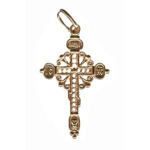  Gold Cross 14KT, Orthodox Cross 