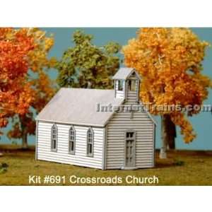    American Model Builders N Scale Crossroads Church Kit Toys & Games