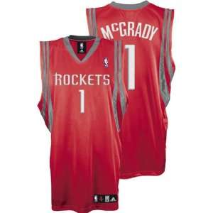  Tracy McGrady Red adidas NBA Authentic Houston Rockets 