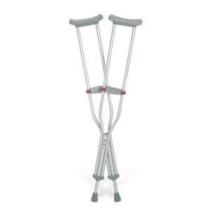  Crutches Aluminum Youth Select Red Dot 46 52   Medline 