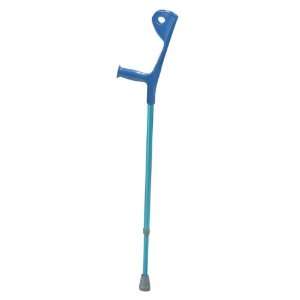   Medical Euro Style Light Weight Forearm Walking Crutch, Blue, Standard