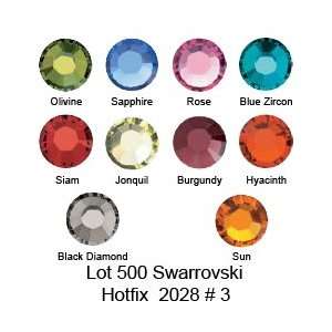 Wholesale lot 500 ss20 ~ 4.7mm #2028 Swarovski Crystal HOTFIX Flatback 