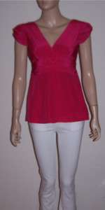 NANETTE LEPORE raspberry bold pink paramour silk top  
