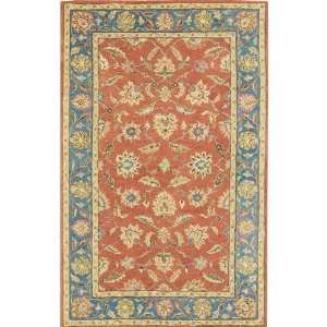  Old London Area Rug   76x96oval, Coral