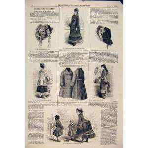  Ladies Fashion Dress Costume Mohair Children 1876 Child 