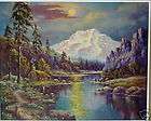 Mountain Scene, Lake, Cabin by Frederick Ogden WOW