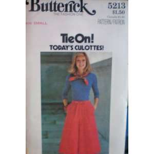   5213 TieOn Todays Misses Culottes Size Small 