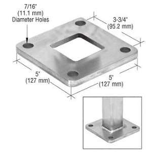   Base Flange for 2 (50.8 mm) O.D. Square Pipe Rail