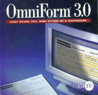 OmniForm 3.0 PC CD scan forms to store into database  