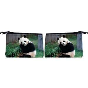  Rikki Knight Panda Scuba Foam Coin Purse Wallet   unisex 