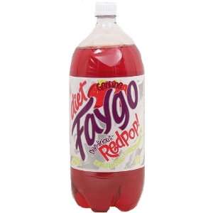 Faygo Redpop diet strawberry flavor soda, 2 liter plastic bottle 