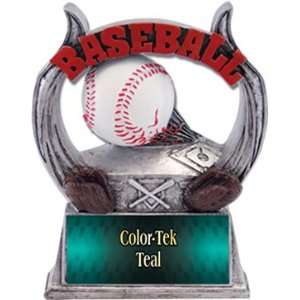  Hasty Awards 6 Custom Baseball Ultimate Resin Trophy TEAL 