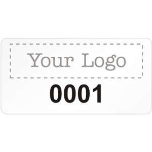  Custom Label With Numbering, 0.75 x 1.5 Recycled Paper Labels 