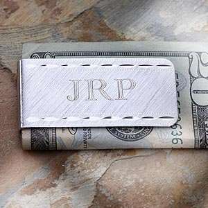  Fathers Day Gifts   Personalized Silver Money Clip 