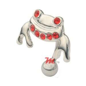  CUTEST Toad Frog Reverse Belly Button Ring Navel RED NR 