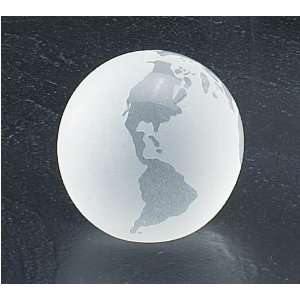  Crystal Globe Paperweight