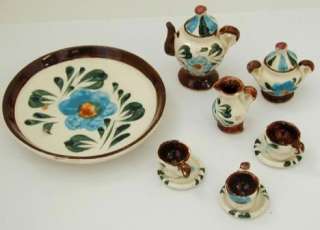 Vintage Pottery Mini Dolls Tea Set  