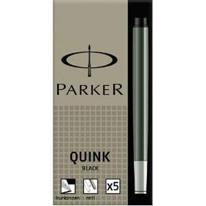 Parker Quink   4 X 5 Unwashable Black Ink Cartridges in 