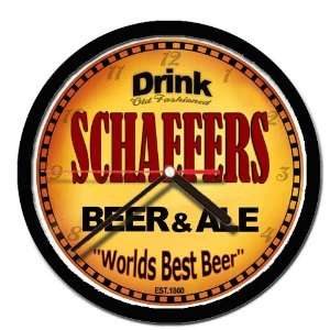 SCHAEFERS beer and ale cerveza wall clock