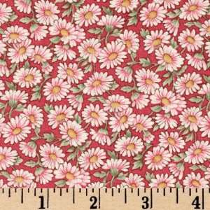 45 Wide Sweet Daisy May Packed Daisies Pink Fabric By 