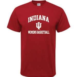  Indiana Hoosiers Cardinal Red Womens Basketball Arch T 