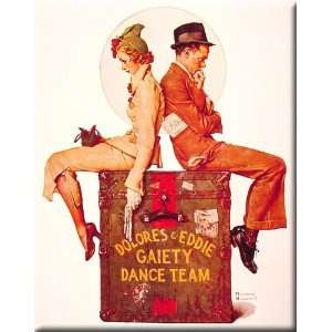  Gaiety Dance Team 13x16 Streched Canvas Art by Rockwell 