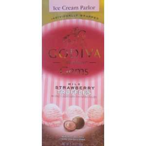 Godiva Chocolatier Gems.Ice Cream ParlorMilk Strawberry Truffles 