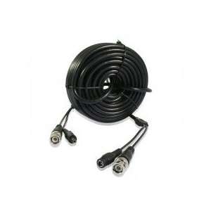  50ft AWG24 Premade Siamese CCTV Video + Power Cable 