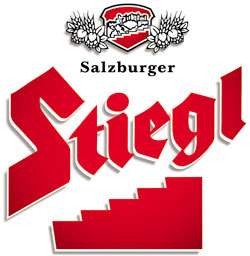 STIEGL SALZBURGER AUSTRIAN STICK BEER GLASSES   PAIR  